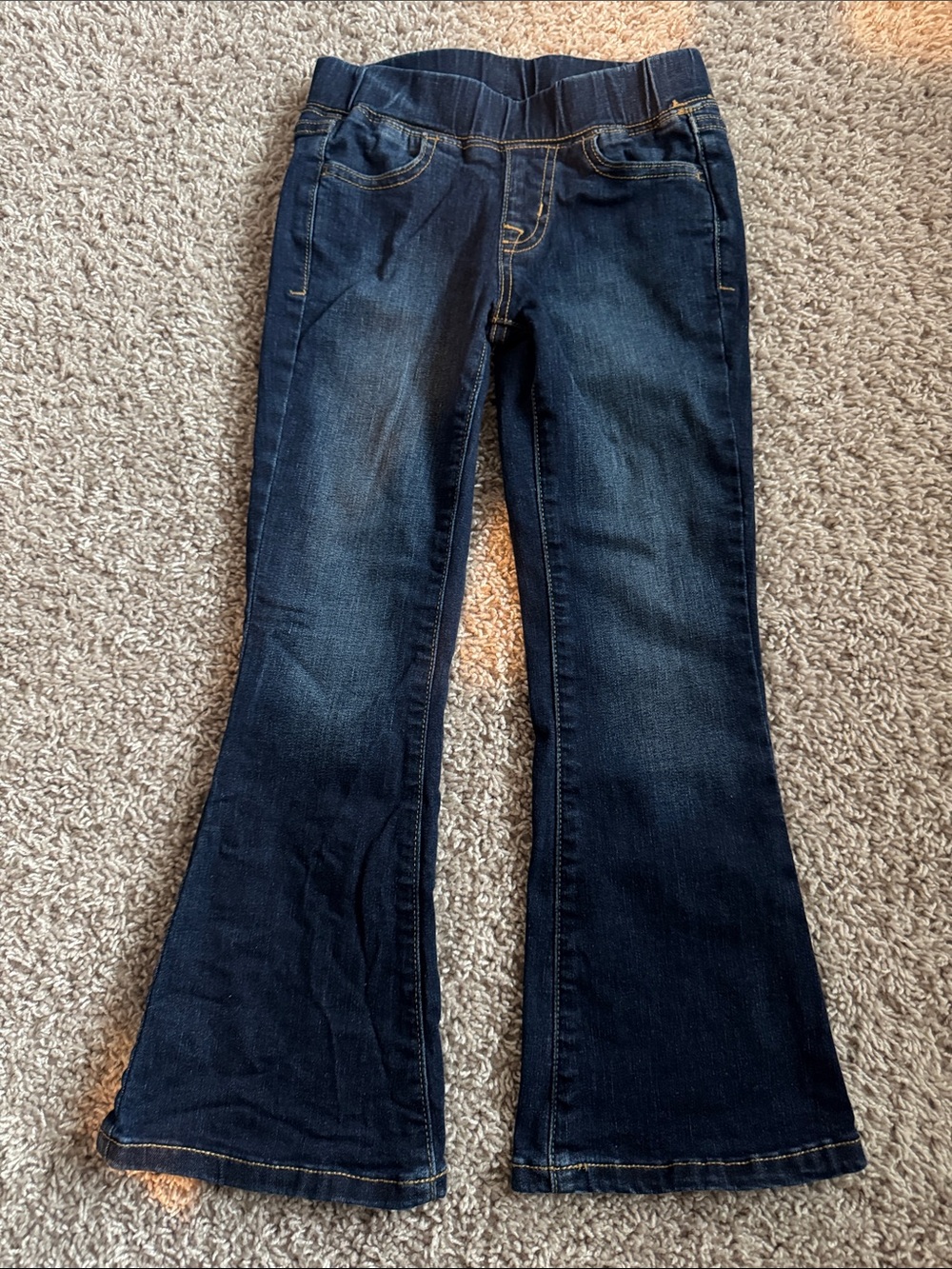 Cat & Jack Dark Blue Girls' Flare Jeans